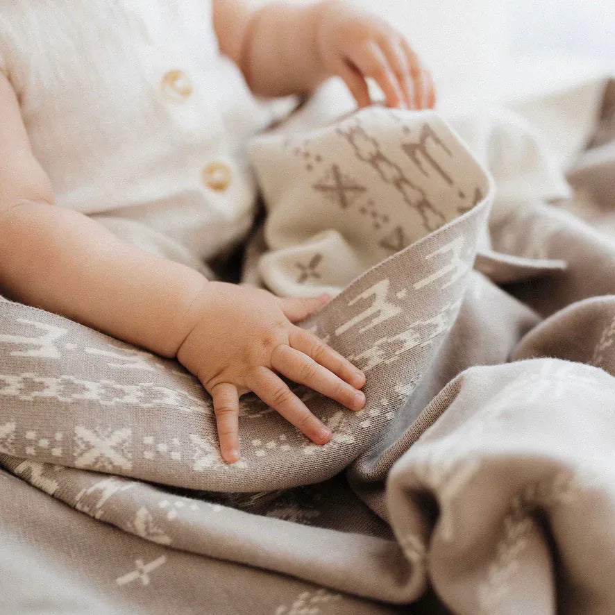 Bo & Ko Baby Accessory Blanket Alofa Pepe Blanket - Pebble