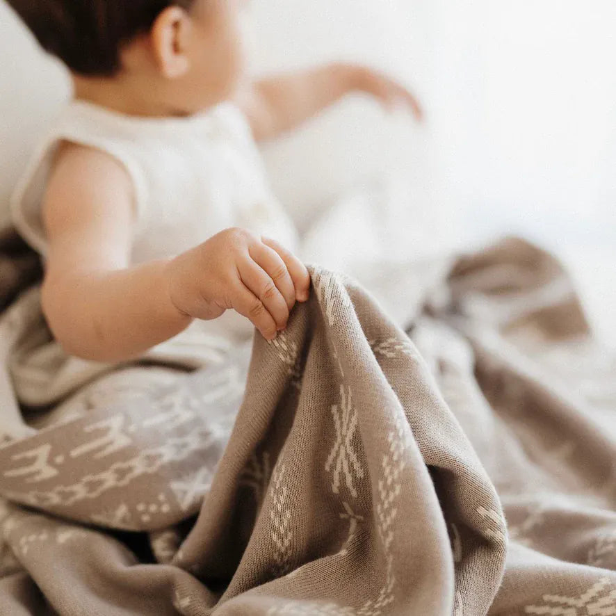 Bo & Ko Baby Accessory Blanket Alofa Pepe Blanket - Pebble