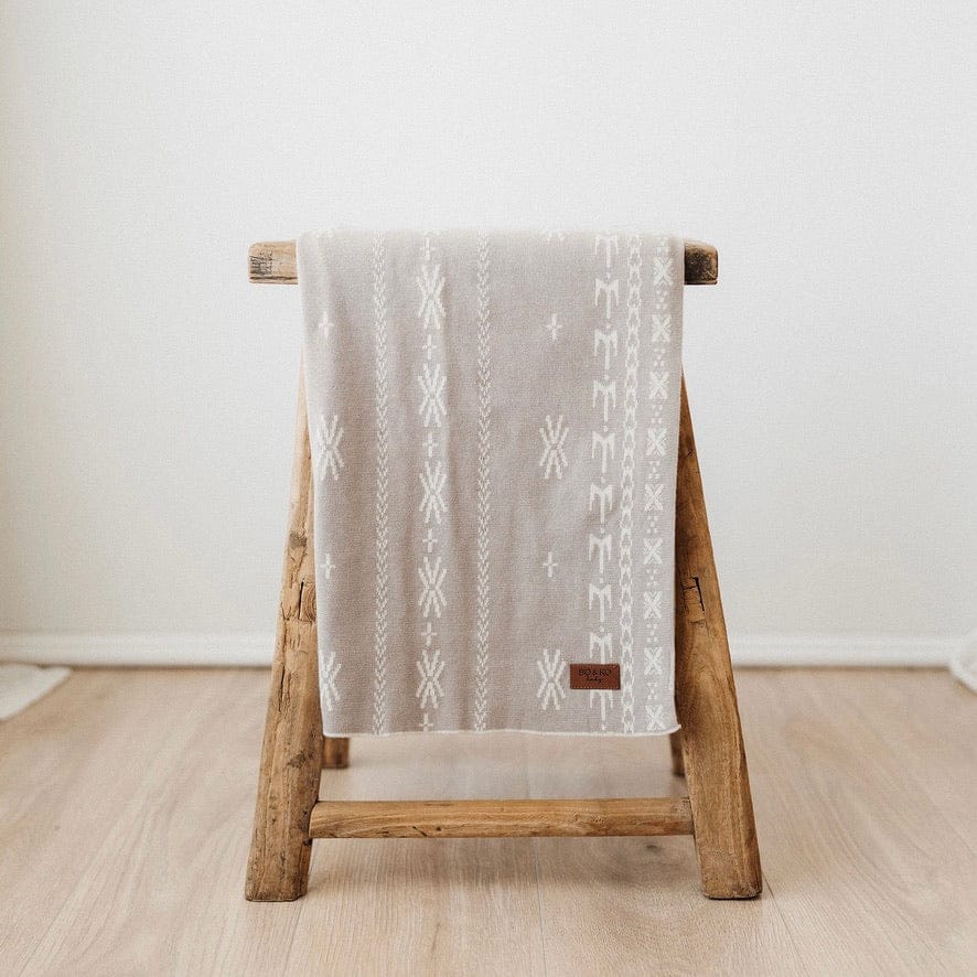 Bo & Ko Baby Accessory Blanket Alofa Pepe Blanket - Pebble