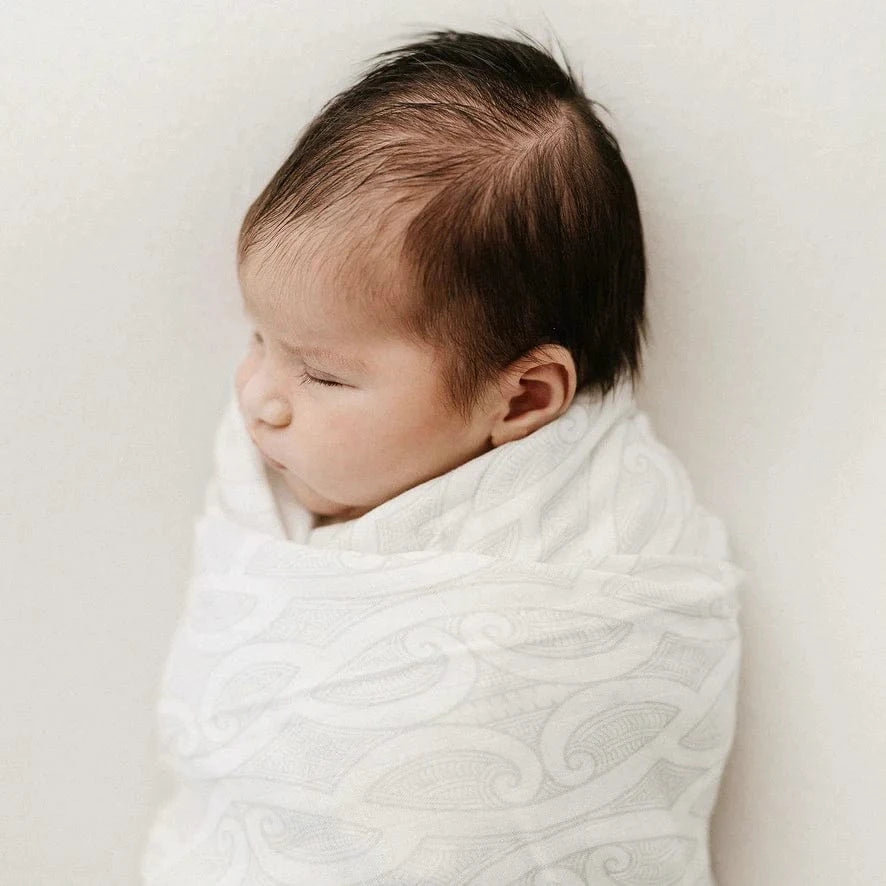 Bo & Ko Baby Accessory Blanket Grey Te Pātiki Pēpi Wrap