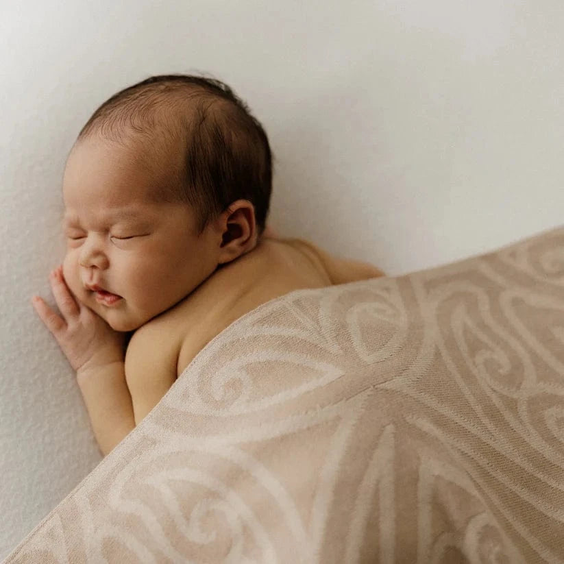 Bo & Ko Baby Accessory Blanket Mohimohi Woven Pēpi Blanket - Onepū