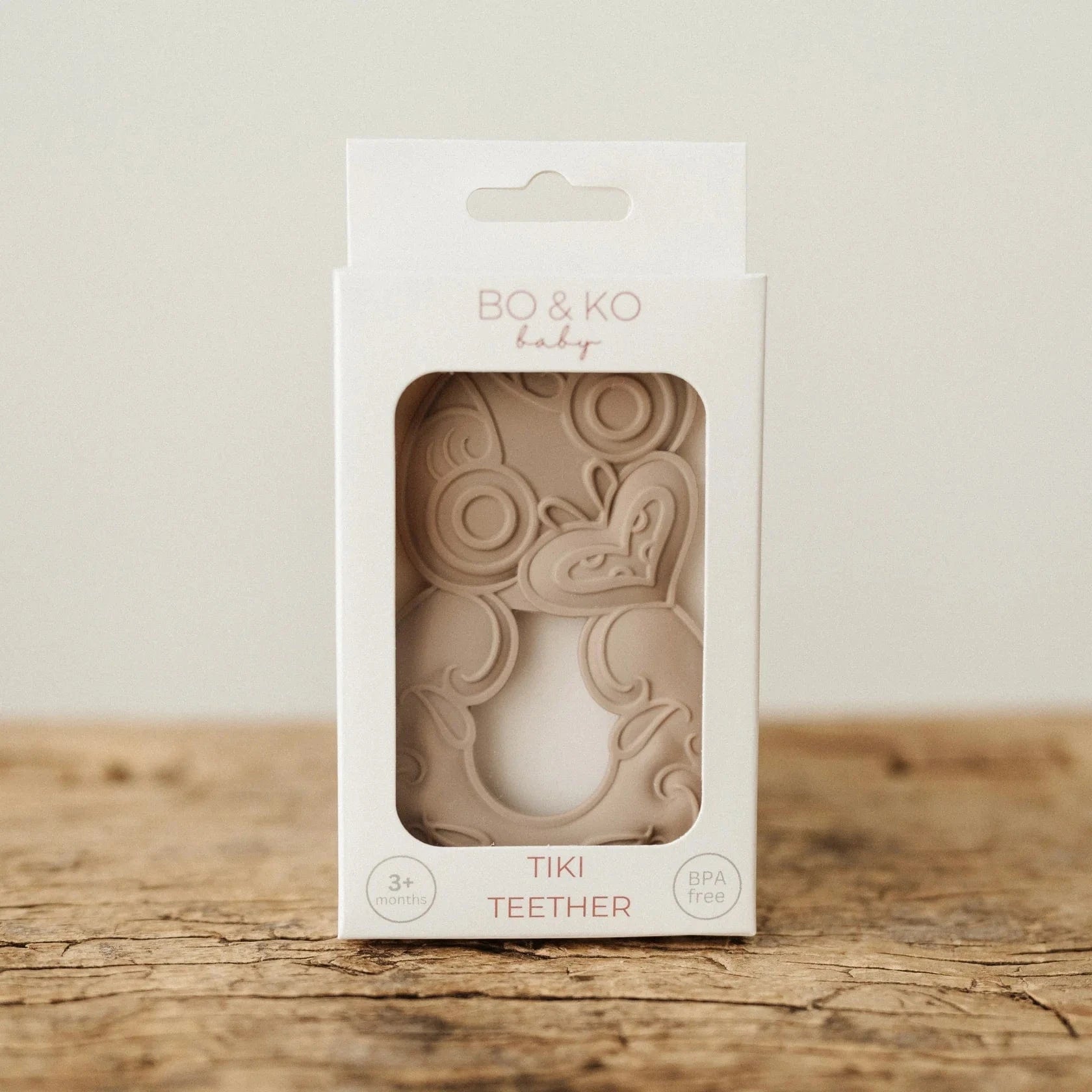 Bo & Ko Baby Baby Accessory Latte Tiki Teether
