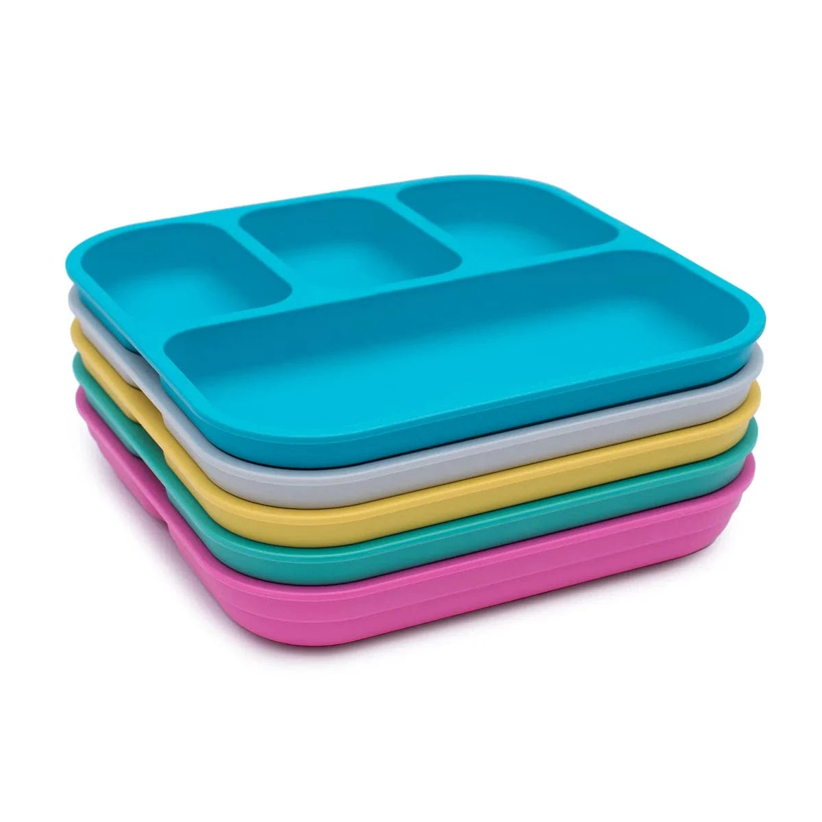 Bobo&Boo Accessory Feeding Plant Based Divided Plate - Blue