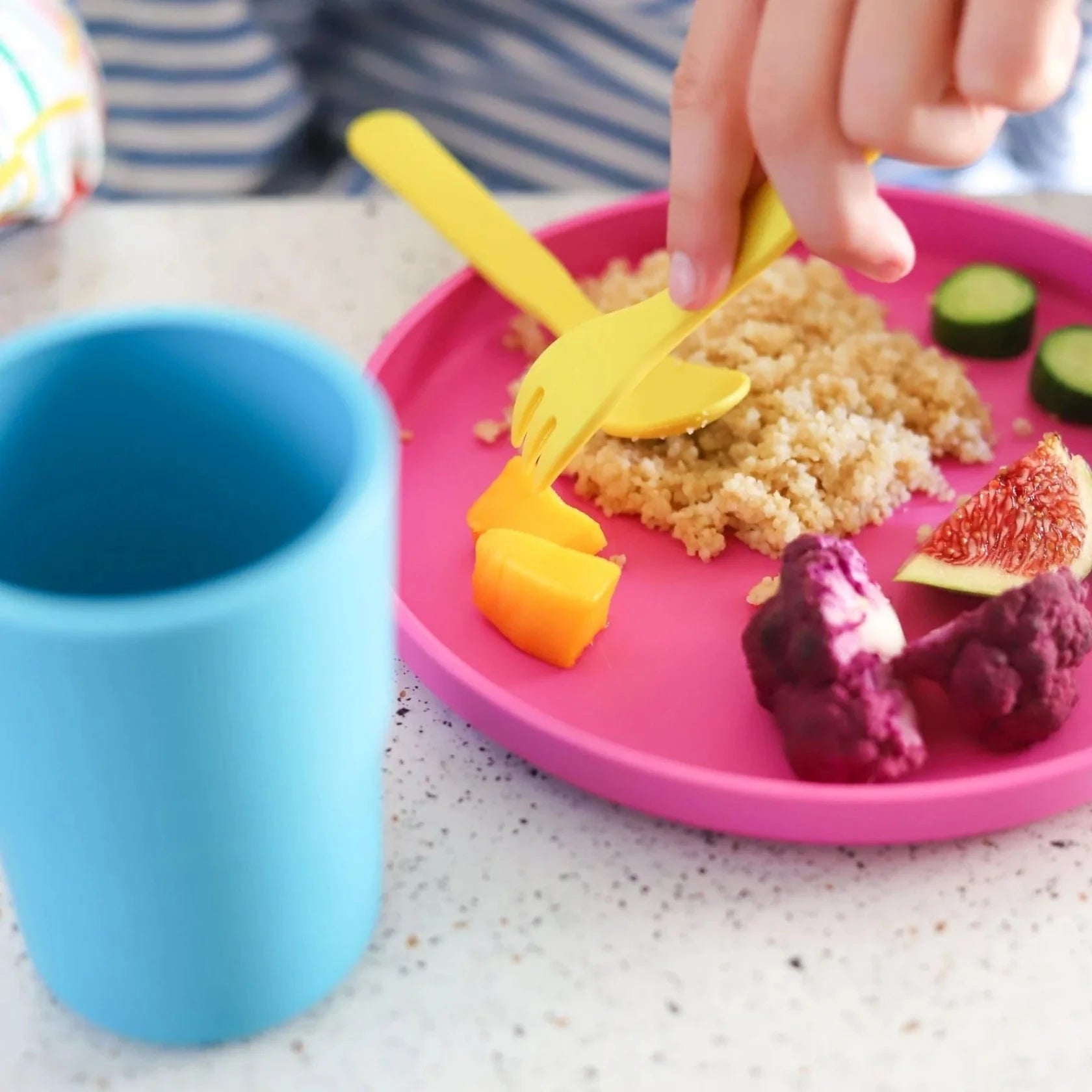 Bobo&Boo Accessory Feeding Plant Based Plate - Pink