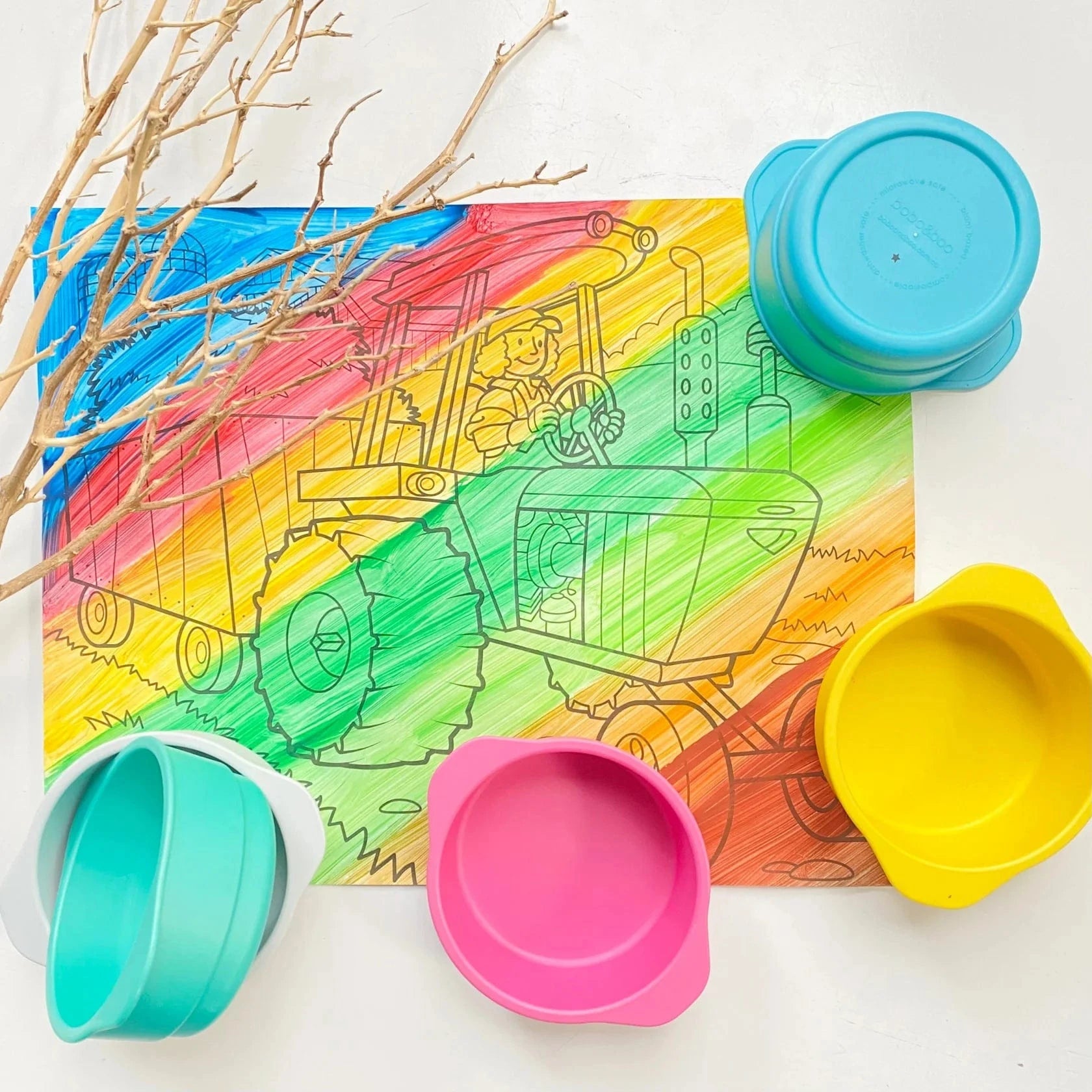 Bobo&Boo Accessory Feeding Plant Based Snack Bowl - Yellow