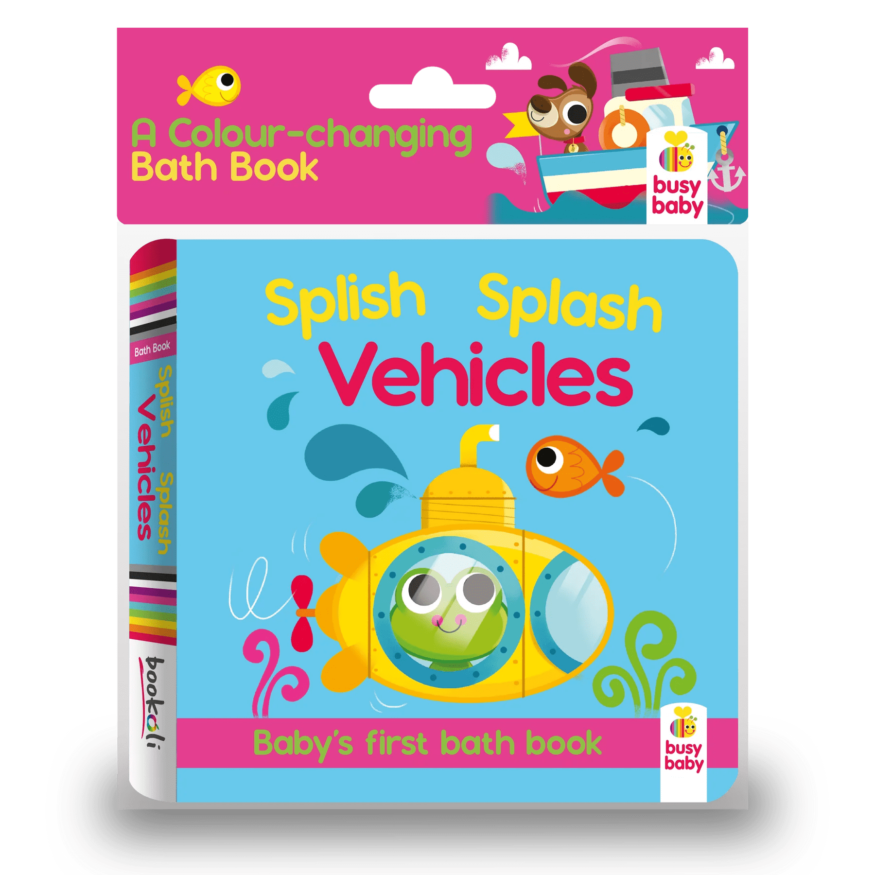 Bookoli Childrens Books Colour Magic Splish Splash Vehicles Bath Book