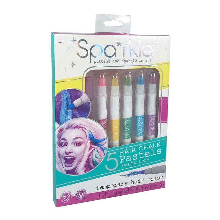 Bright Stripes Accessory Hair Sparkle 5 Metallic Hair Chalk Pastels