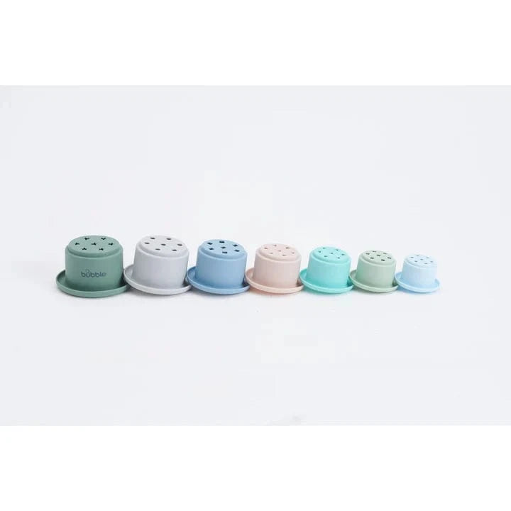 Bubble Bath Toys Silicone Stacking Cups