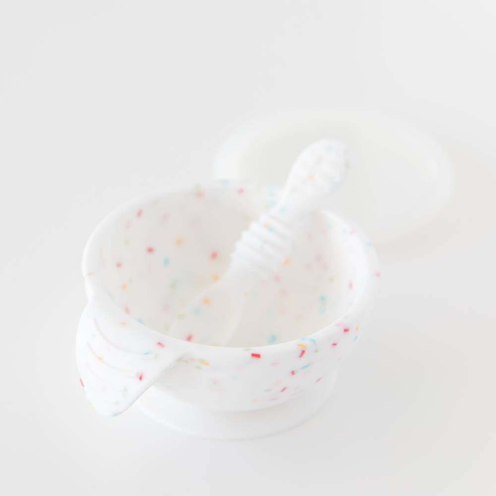 Bumkins Accessory Feeding First Feeding Set - Vanilla Sprinkle