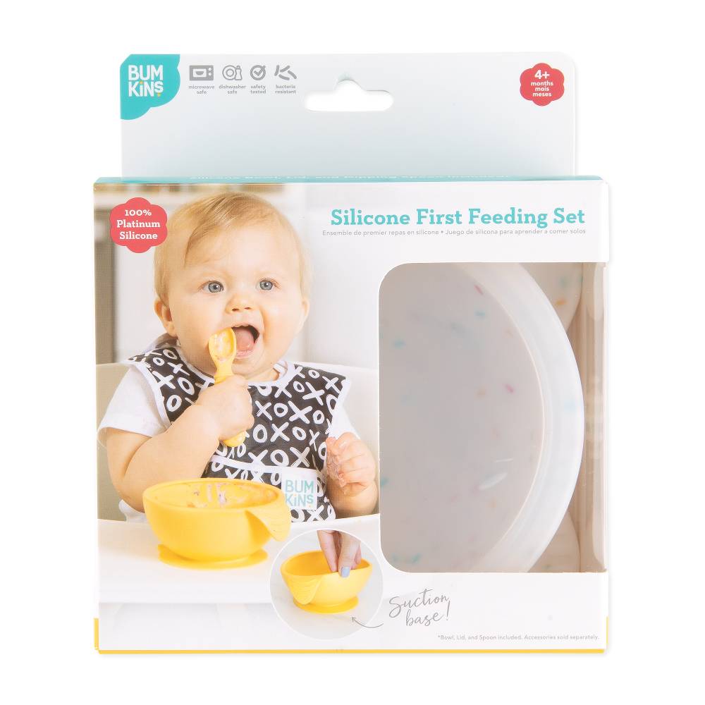 Bumkins Accessory Feeding First Feeding Set - Vanilla Sprinkle