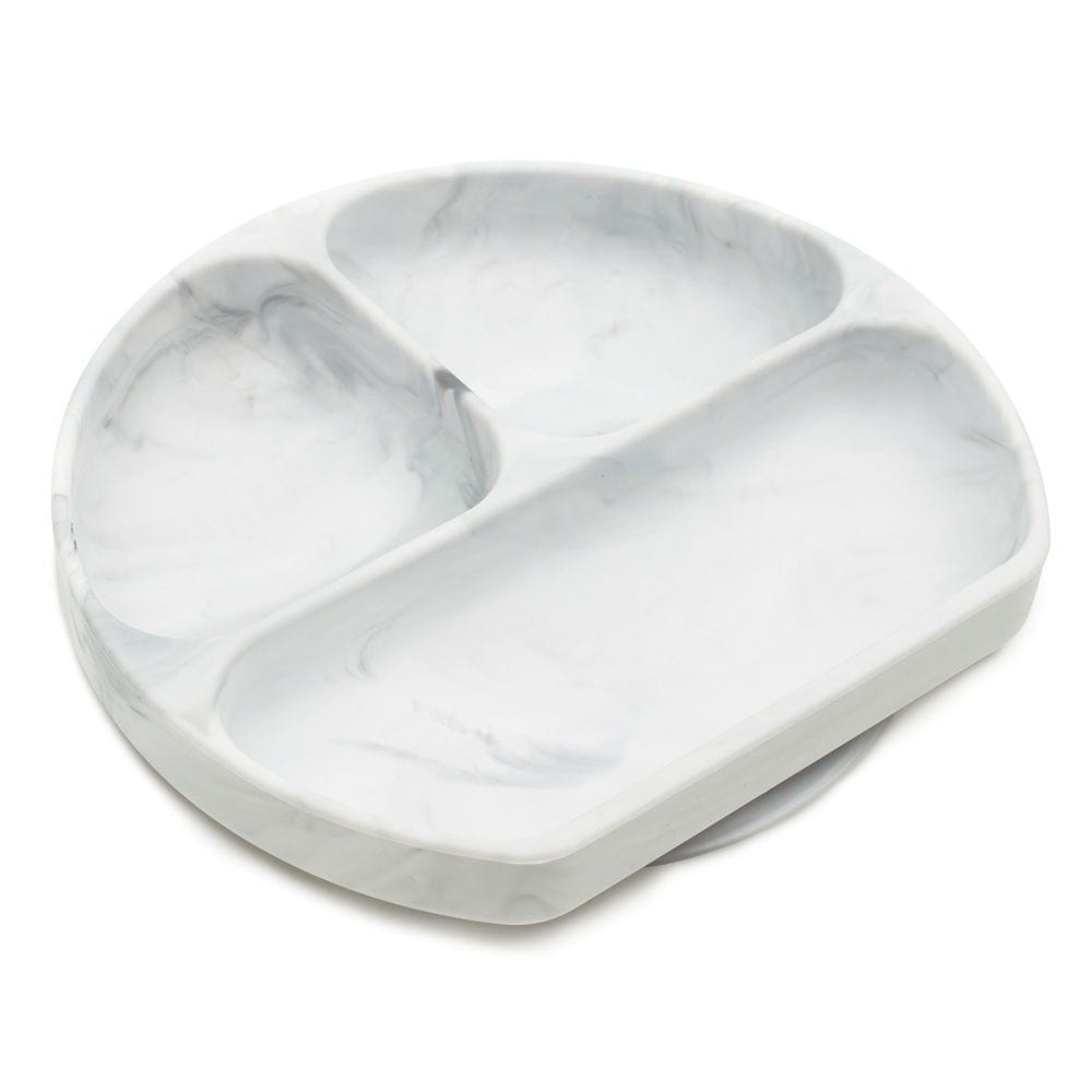 Bumkins Accessory Feeding Silicone Grip Dish - Marble