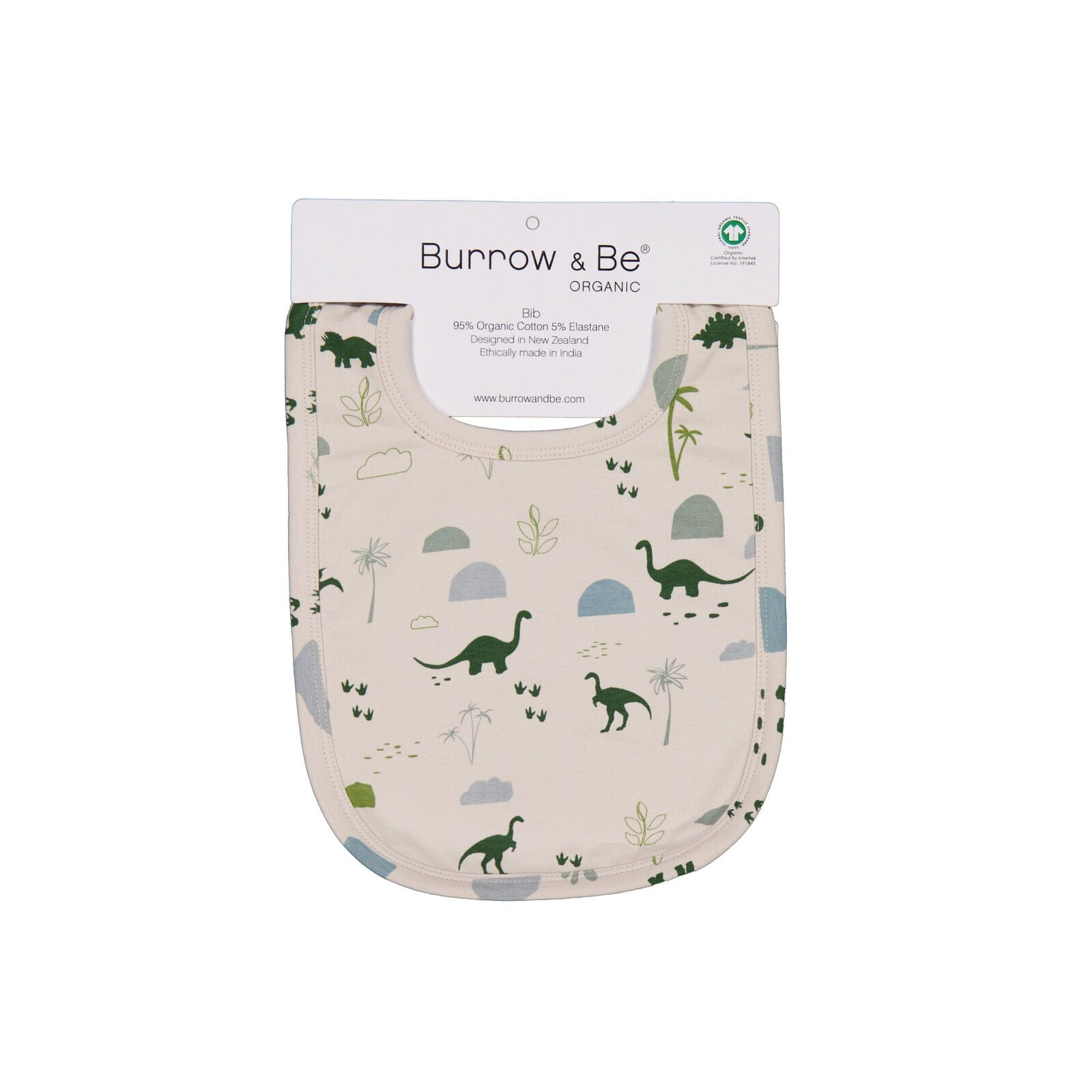 Burrow & Be Accessory Bib Jurassic Roam Feeding Bib