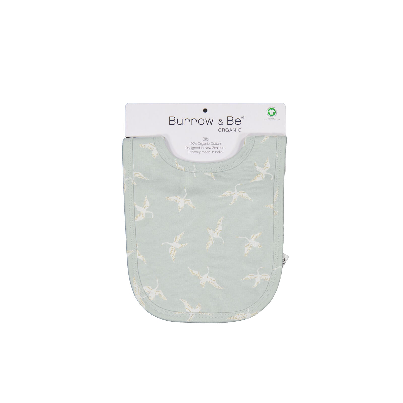Burrow & Be Accessory Bib Swan Flight Feeding Bib