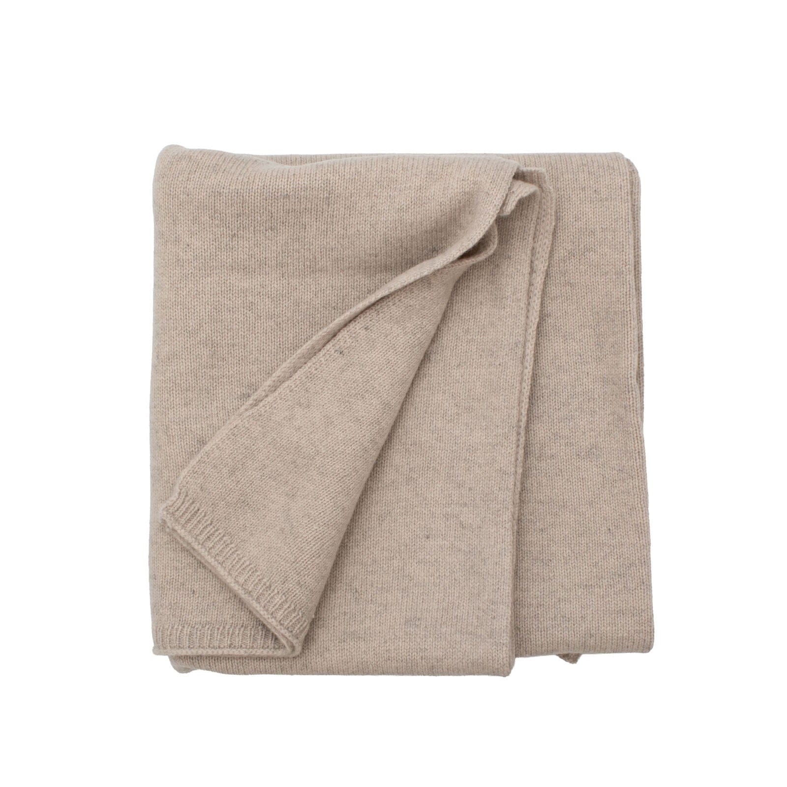 Burrow & Be Accessory Blanket 100% Wool Knit Baby Blanket - Stone Taupe