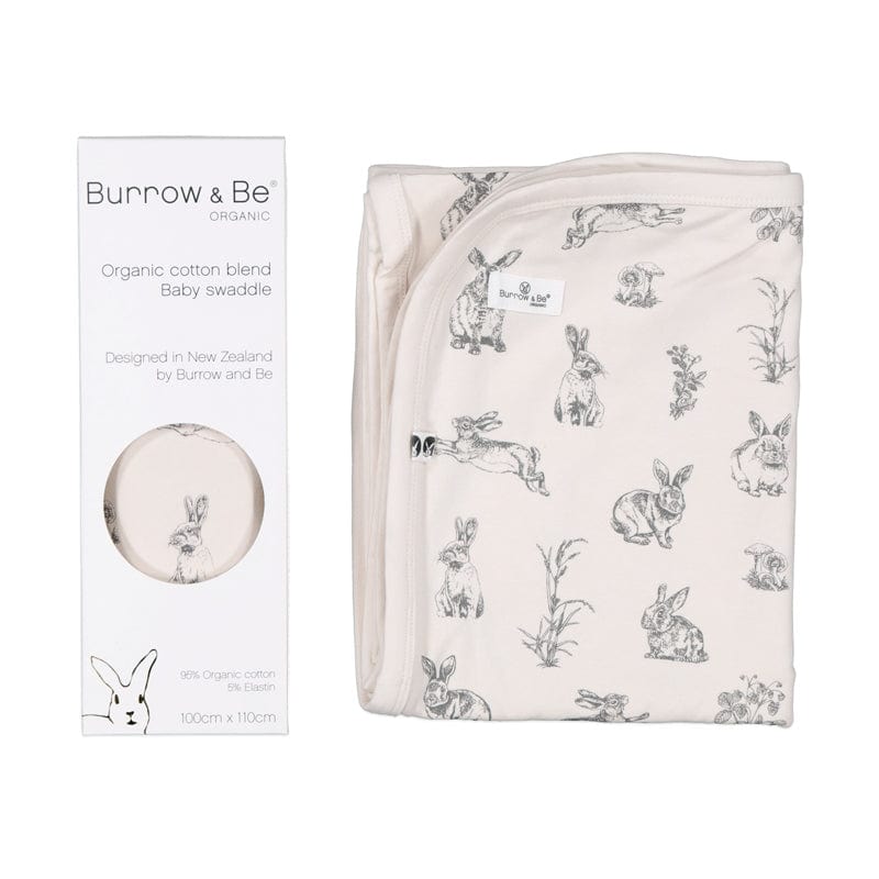 Burrow & Be Accessory Blanket Baby Swaddle - Almond Burrowers