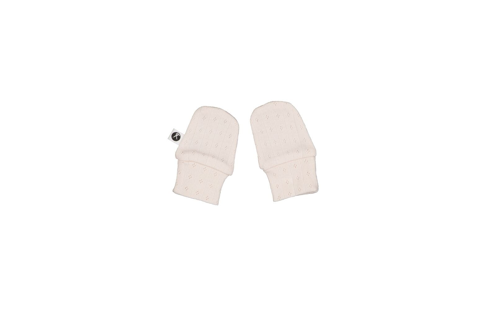 Burrow & Be Baby Accessory Almond Blush Pointelle Baby Mittens