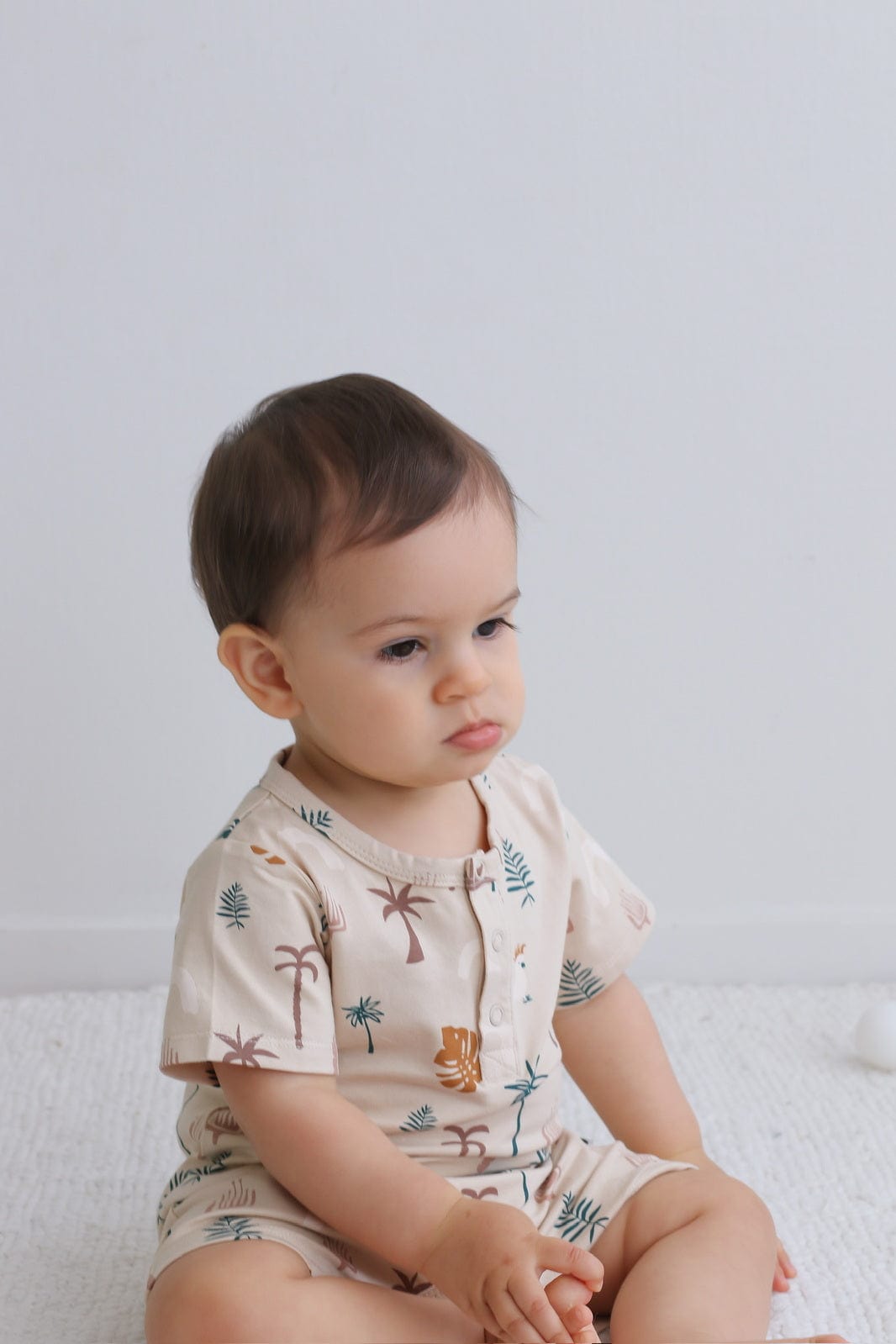 Burrow & Be Boys All In Ones Jungle Stamp Alex Romper