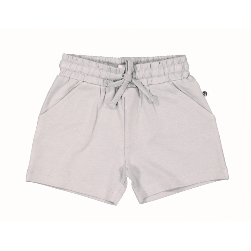 Burrow & Be Boys Bottoms 6-12M Otis Shorts - Beige Grey