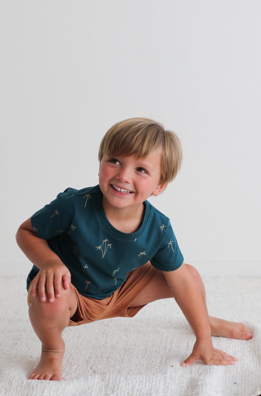 Burrow & Be Boys Bottoms Tan Leo Shorts