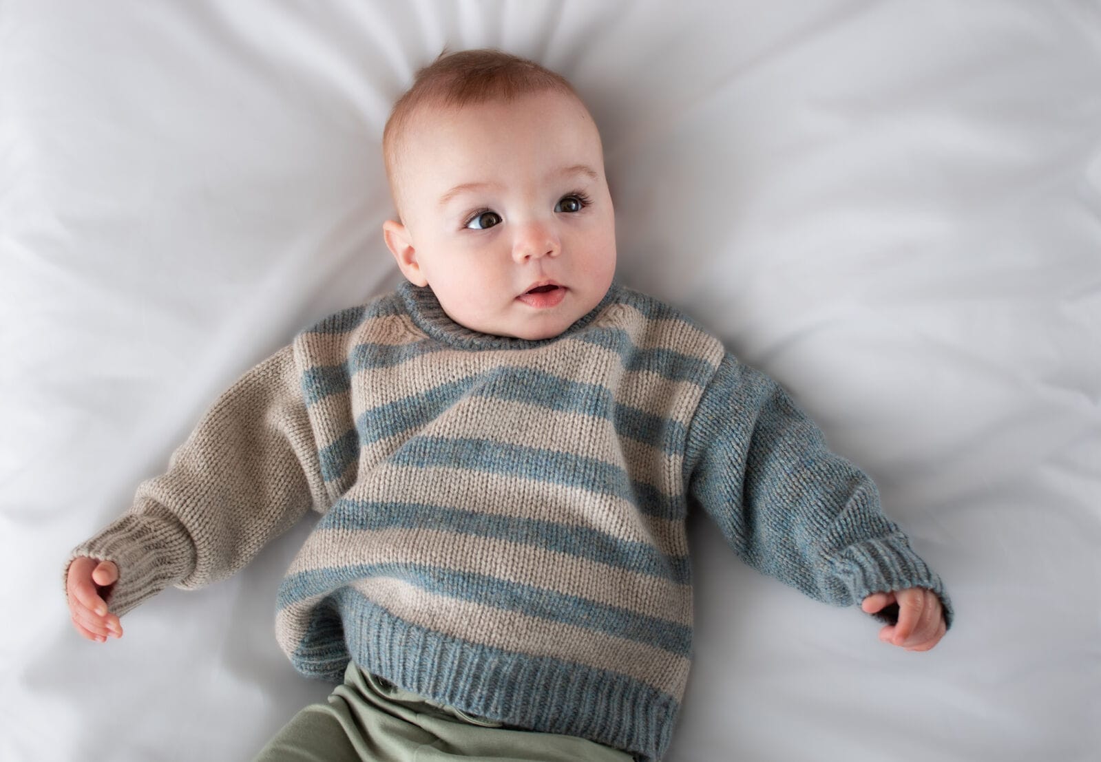 Burrow & Be Boys Jumper 100% Wool Ryder Sweater