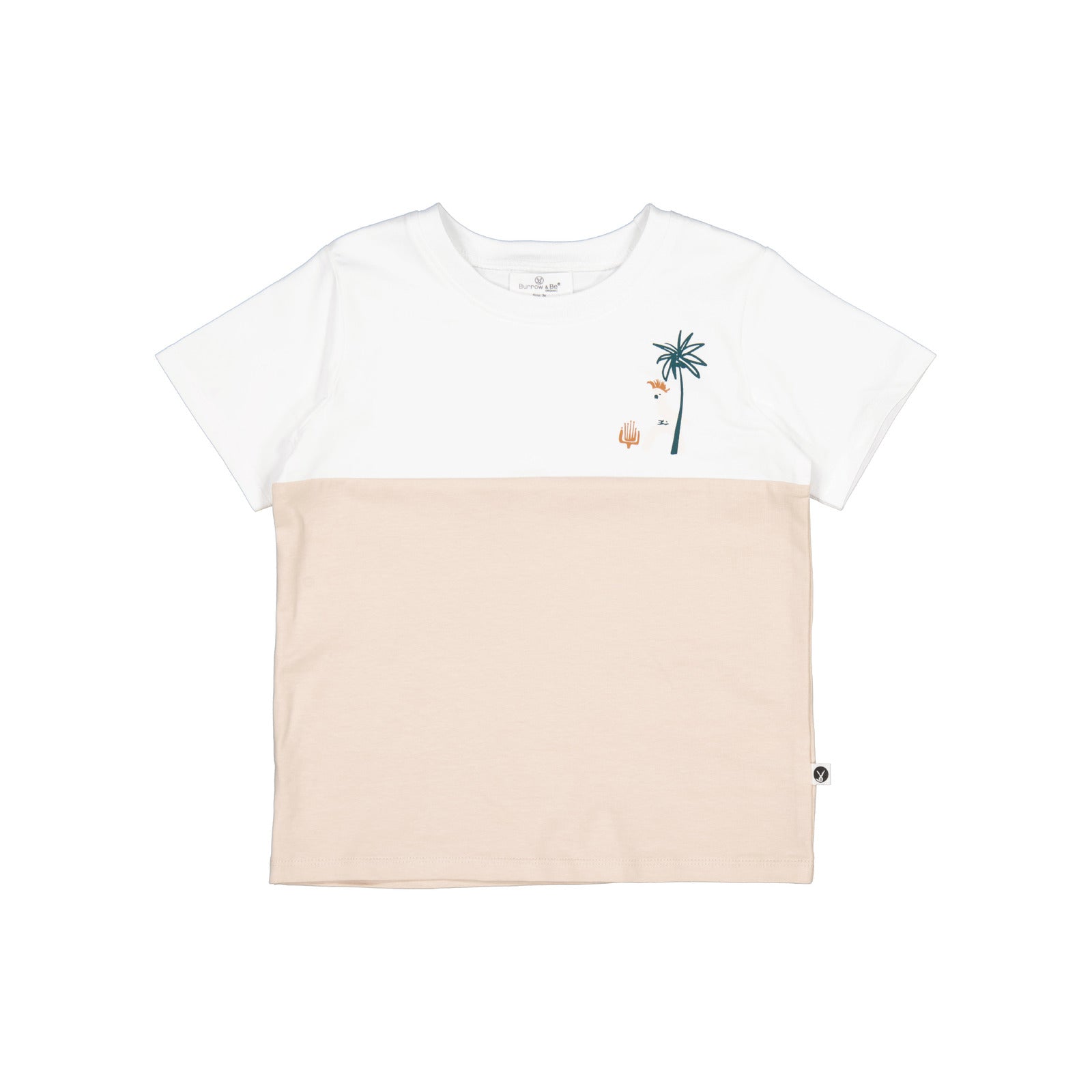 Burrow & Be Boys Tops Jungle Stamp Block T-shirt