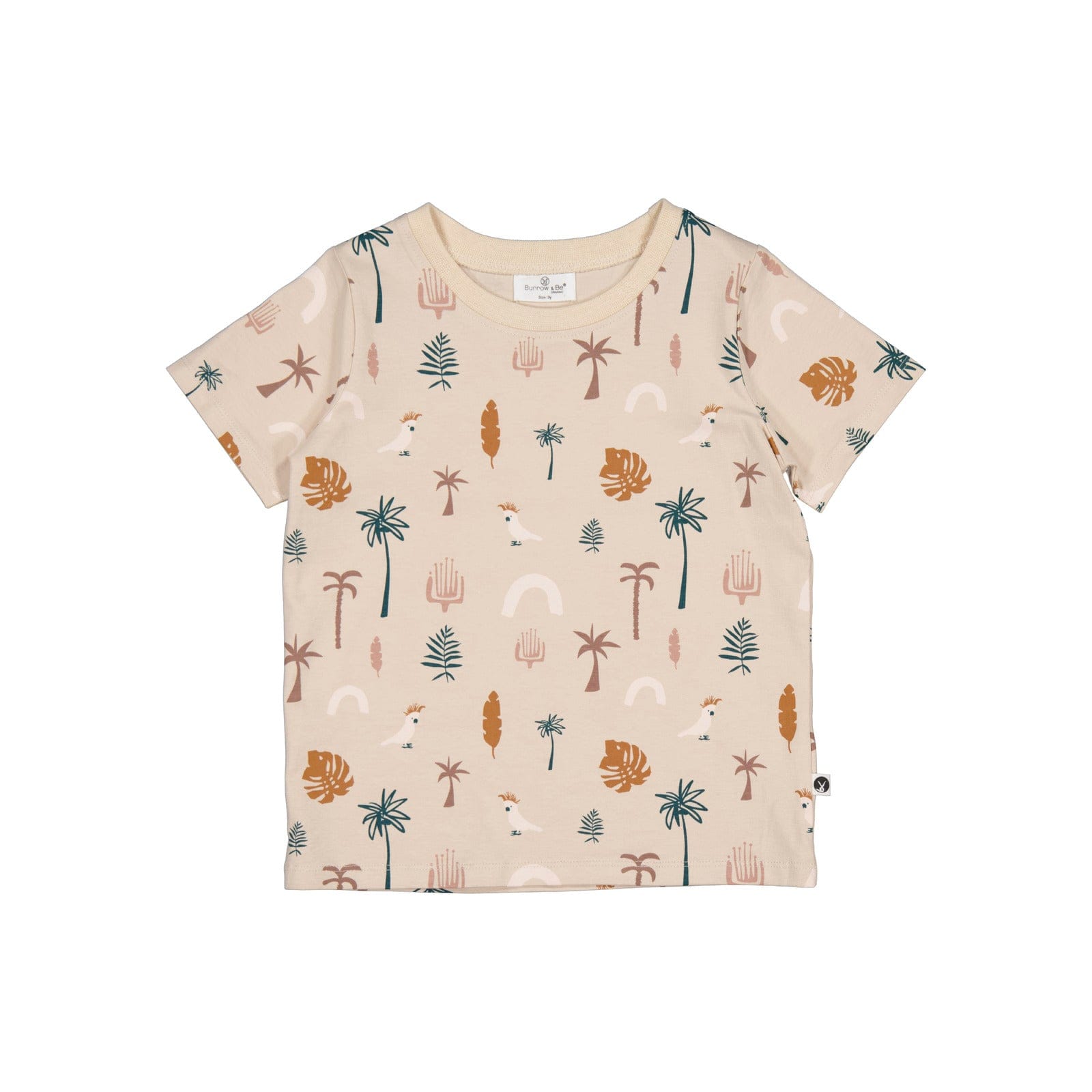 Burrow & Be Boys Tops Jungle Stamp T-shirt