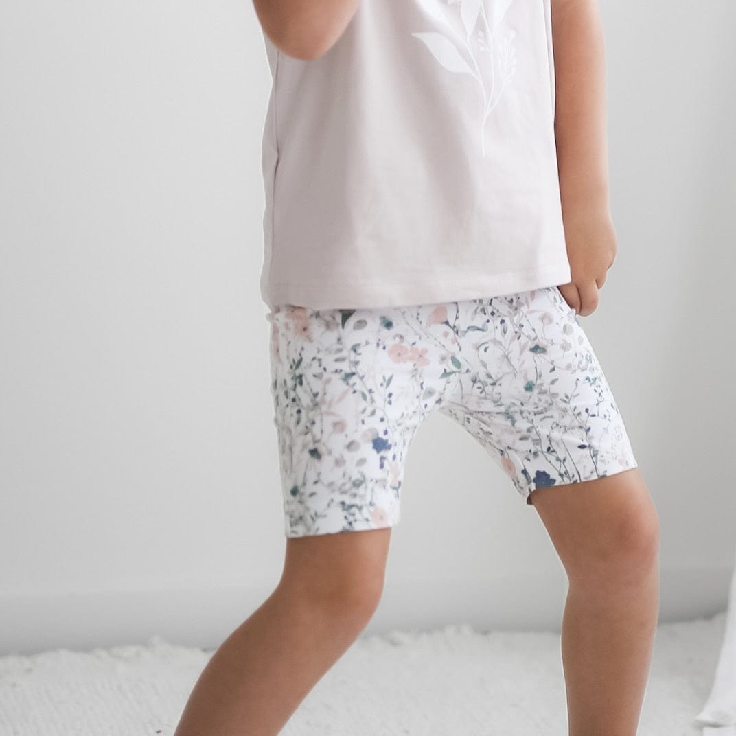 Burrow & Be Girls Bottoms Wildflower Bike Shorts