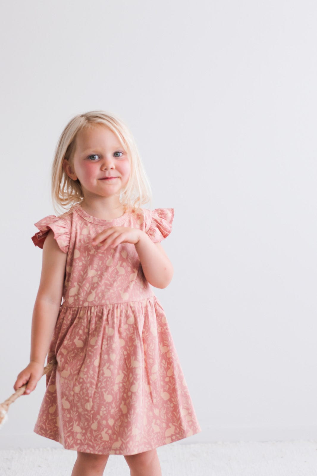 Burrow & Be Girls Dress Mead-Doe Flutter Dress