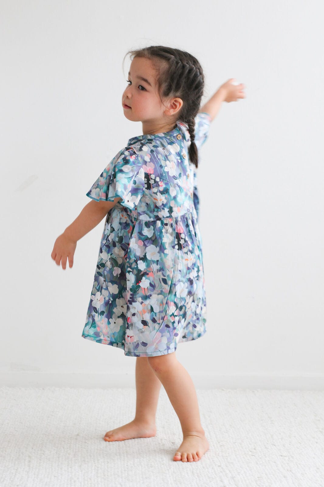 Burrow & Be Girls Dress Ventiflora Ella Dress