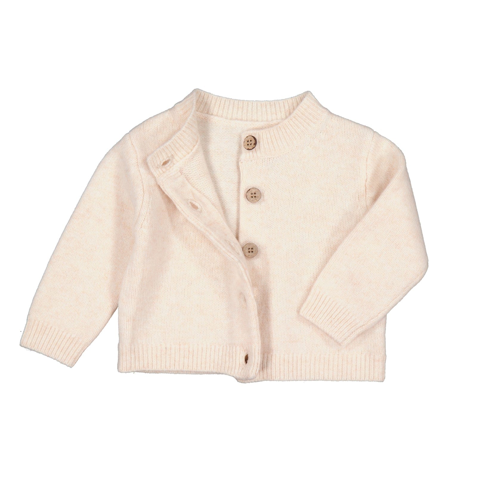 Burrow & Be Girls Jumper Oakley Cardigan - Ivory Blush