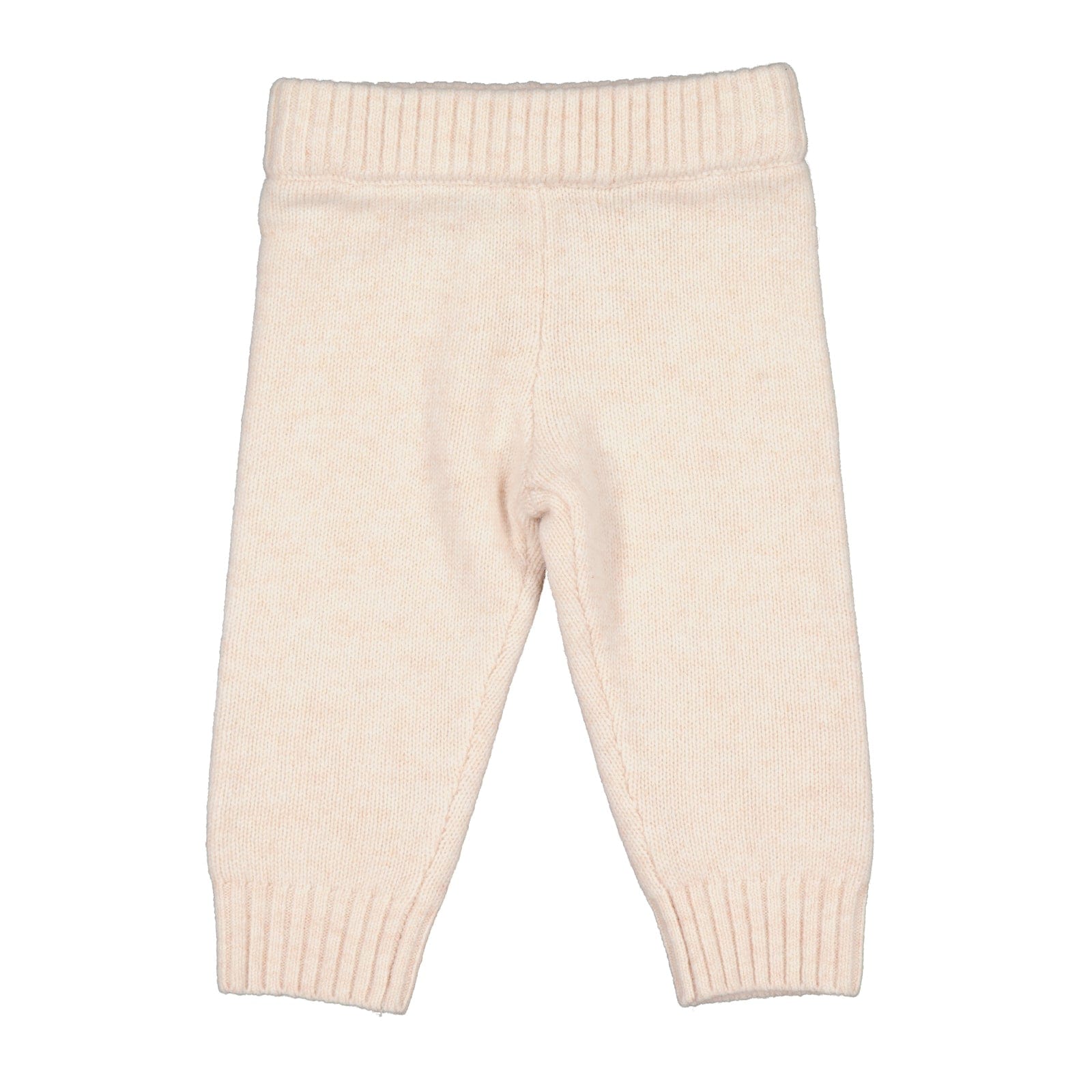 Burrow & Be Girls Pants Baby Knit pants - Ivory Blush