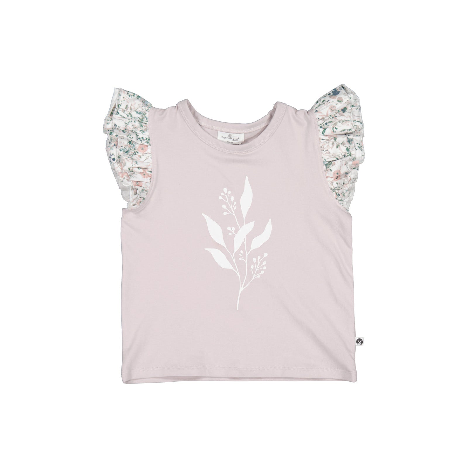 Burrow & Be Girls Tee Wildflower Flutter T-Shirt