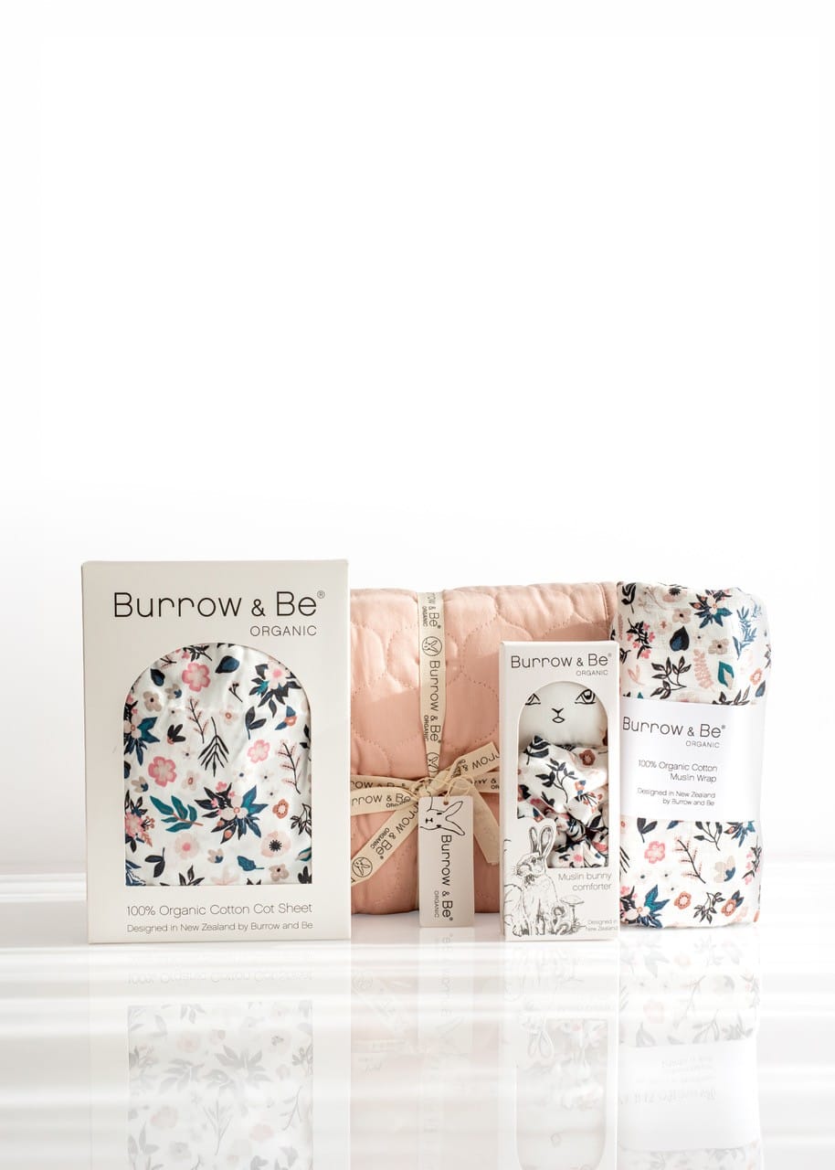 Burrow & Be Linen Petite Clementine Organic Bedding Set Super Deal