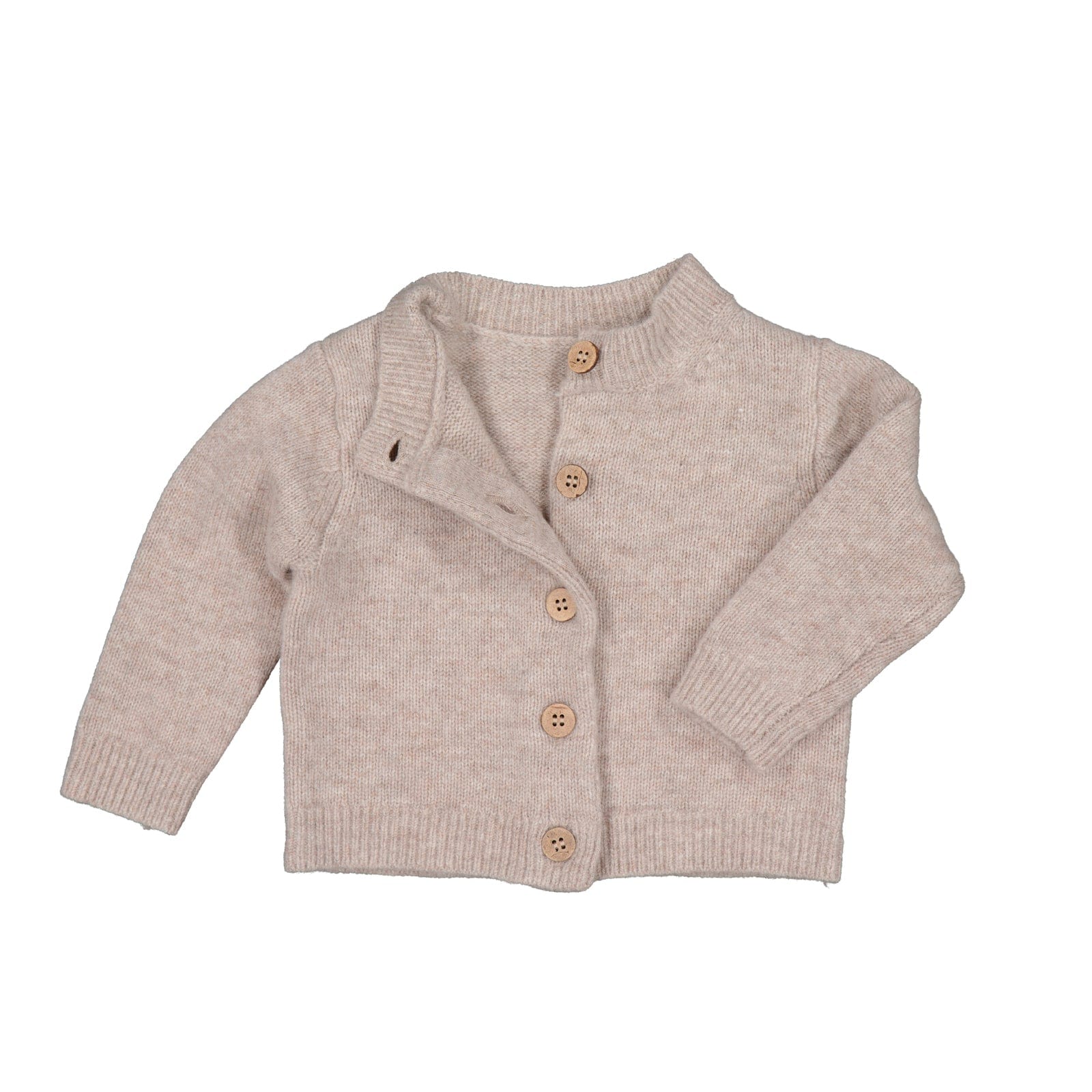 Burrow & Be Unisex Jumper Oakley Cardigan - Taupe