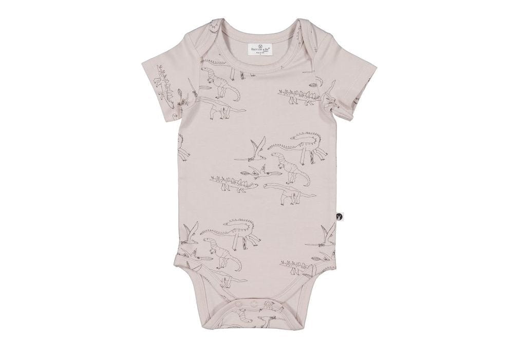 Burrow & Be Unisex Onesie 0-3M Dino Roar Short Sleeve Bodysuit