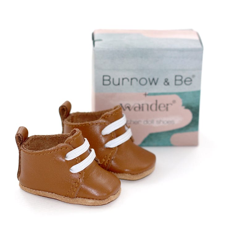 Burrow & Be Wander Dolls Shoes - Boot in Tan