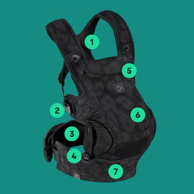 Carifit+ Multi-Position Core Baby Carrier - Black Leopard - Parnell Baby Boutique