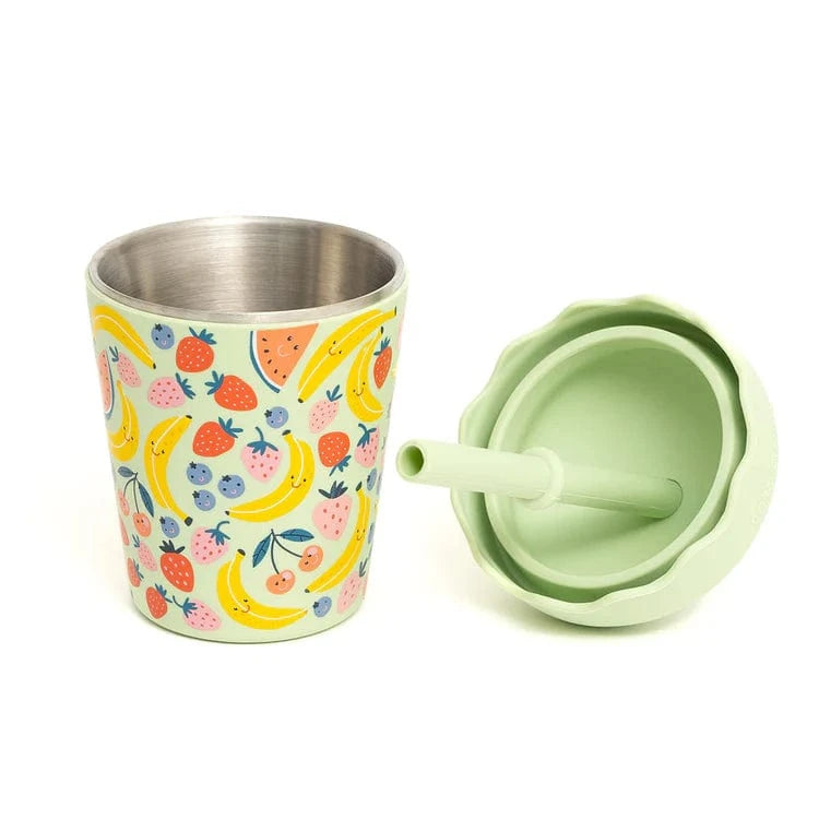 Chino Club Accessory Feeding Happy Fruits Mini Smoothie Cup & Straw 200ml