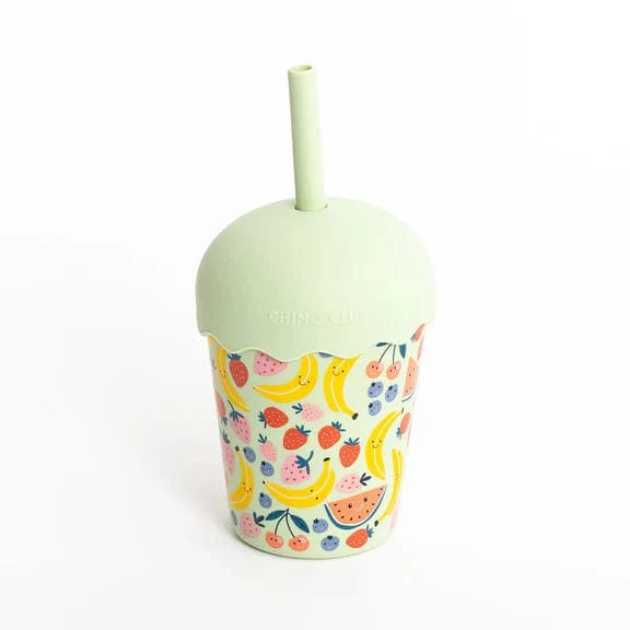 Chino Club Accessory Feeding Happy Fruits Mini Smoothie Cup & Straw 200ml