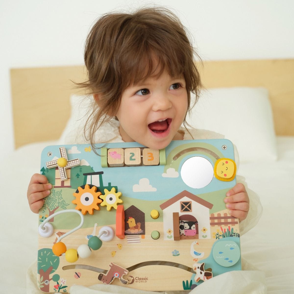 Classic World Toys Busy Board - Farm