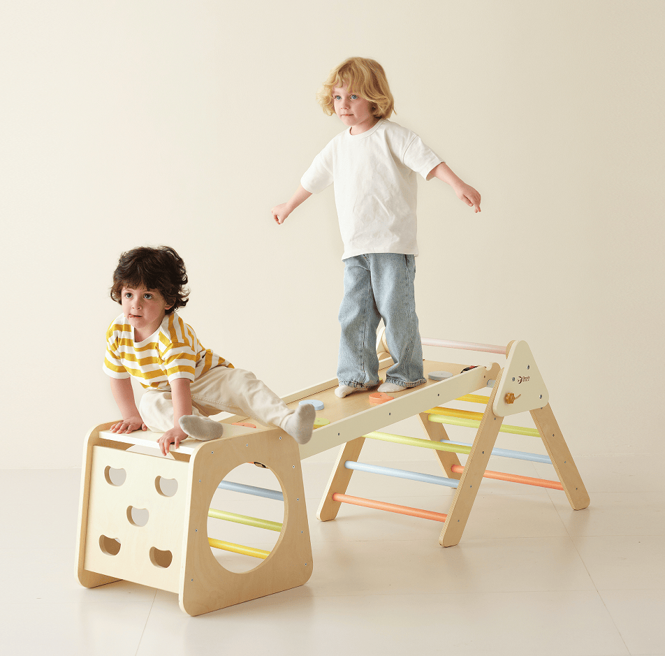 Classic World Toys Foldable 5-in-1 Children Triangle Climbing Set