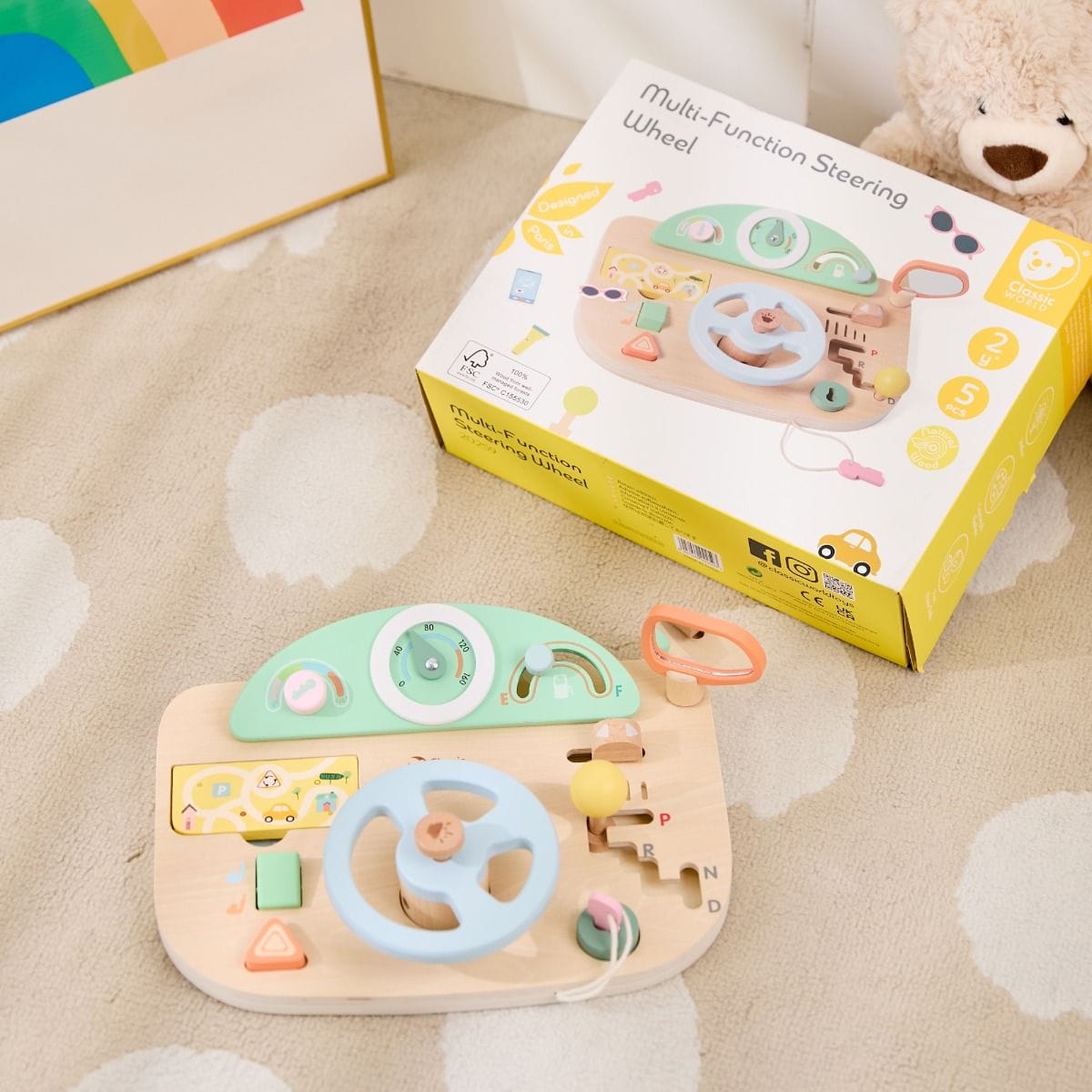 Classic World Toys Multi-Function Steering Wheel