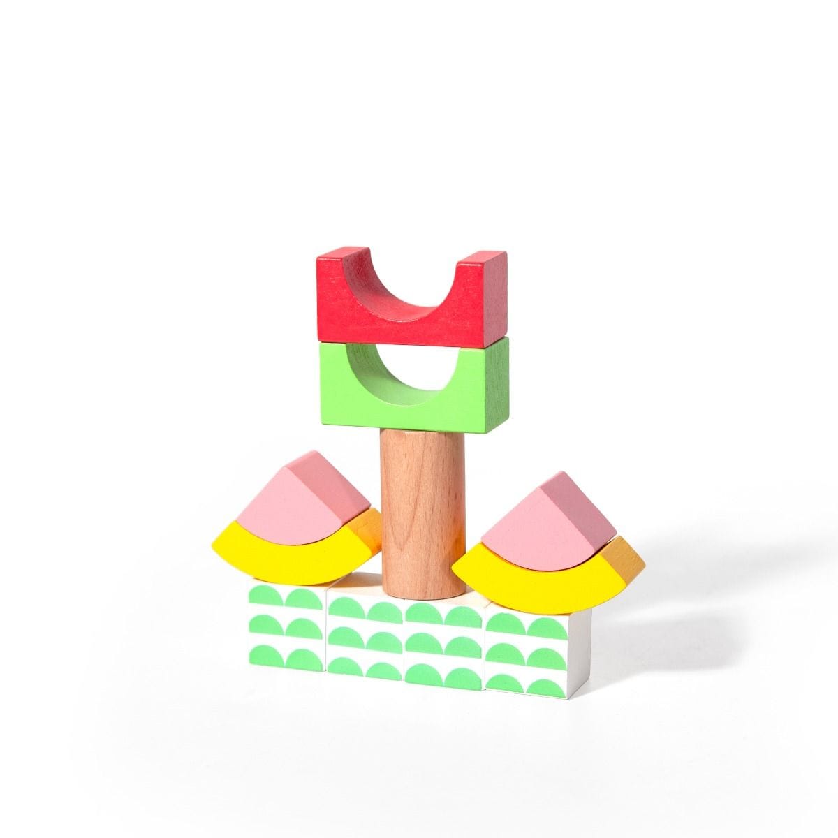 Classic World Toys Rainbow Garden Blocks - 40 Pieces