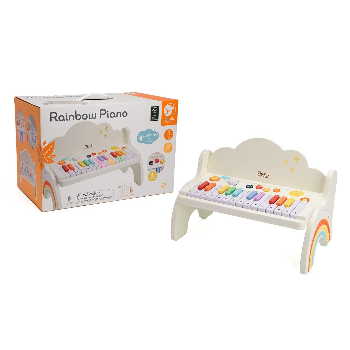 Classic World Toys Rainbow Piano