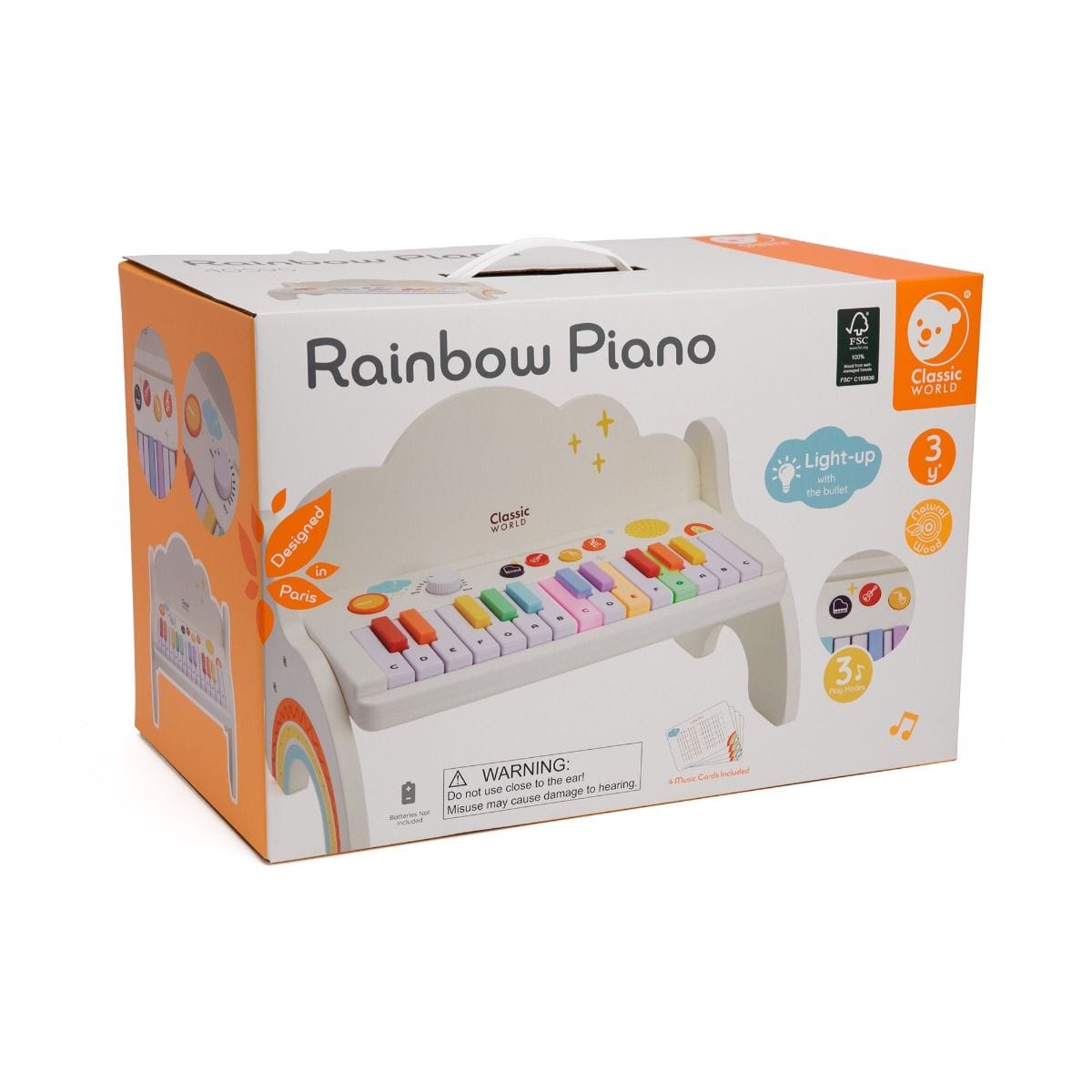 Classic World Toys Rainbow Piano