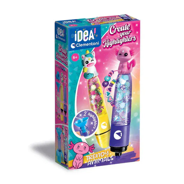 Clementoni Toys Create Your Highlighters - Trendy Animals
