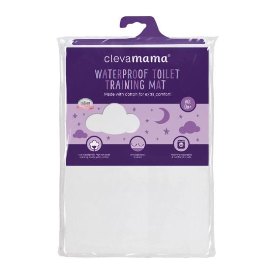 ClevaMama Linen Cotton Waterproof Toilet Training Sleep Mat