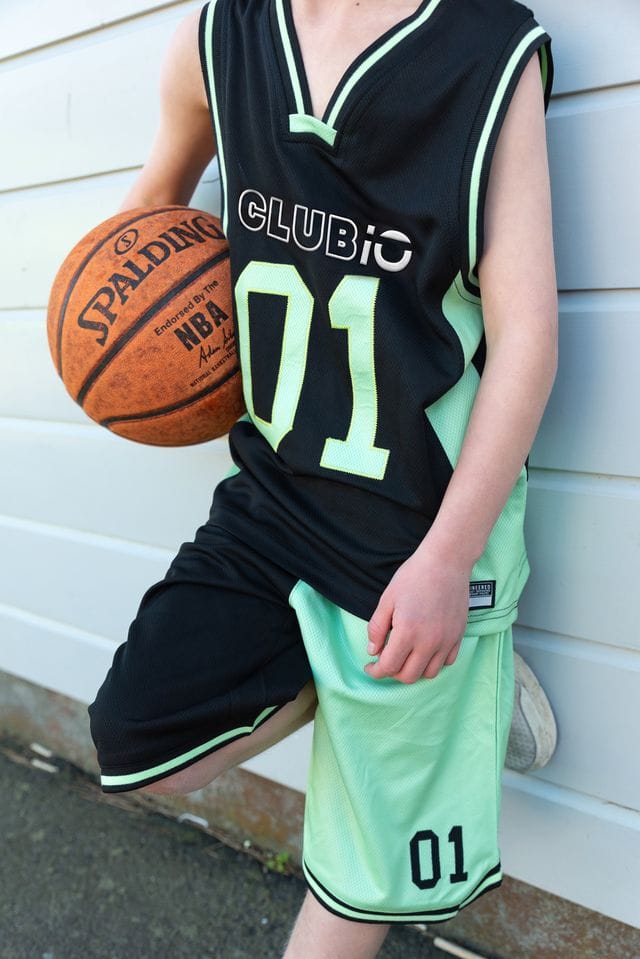 Clubio Tees Black/Green Slam Dunk Tank