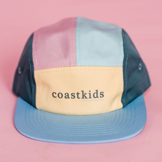 Coast Kids Hats Kids Five Panel Cap - Little Austi Hat: Yellow front