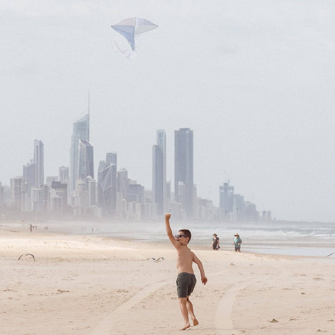 Coast Kids Toys Traditional Kite - Kirra - Made From Recycled Plastic Bottle: Yellow Stripe